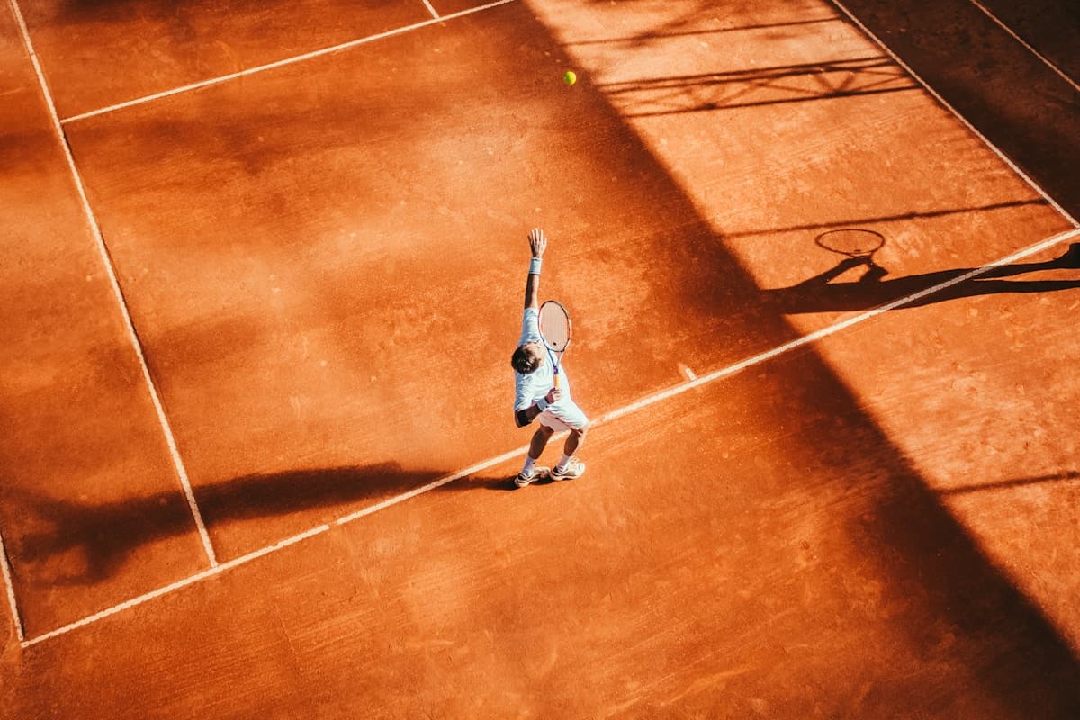 People playing pickleball on court