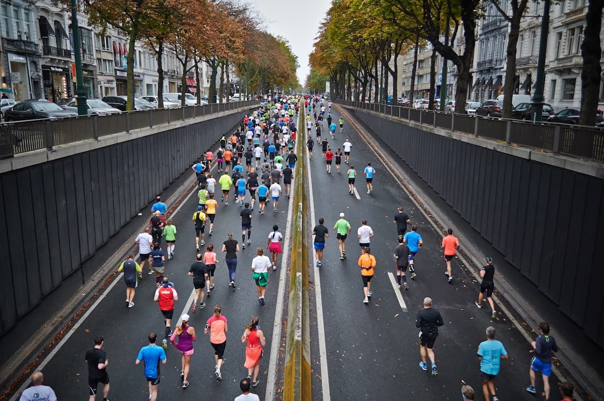 Person running outdoors